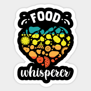 Food Whisperer Funny Registered Dietitian Humor Sticker